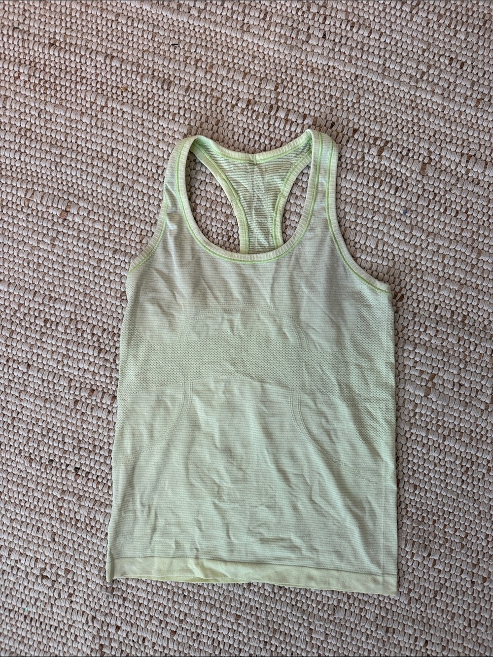 lululemon athletica Lime Green Racerback Tank